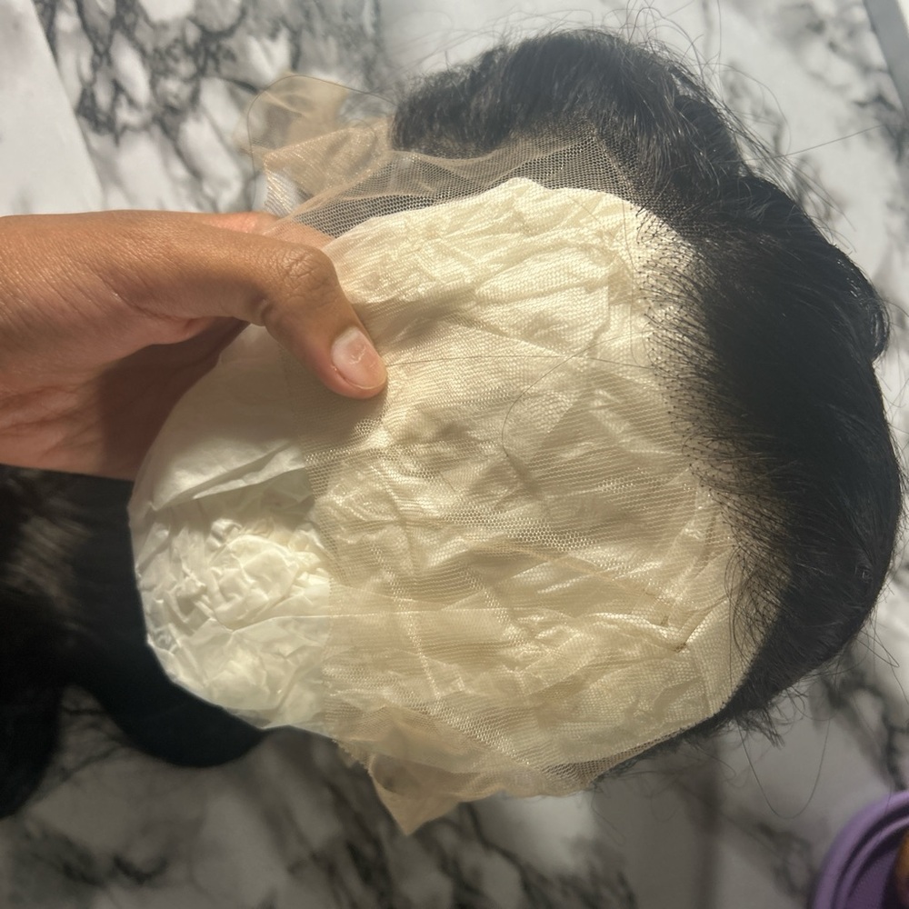 18 inch Natural Black Lace Front Wig